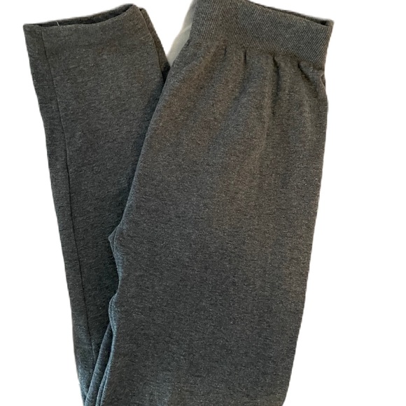 Poof! Gray Elastic Waist Pull On Full Length Leggings One Size Fits All - Picture 7 of 12